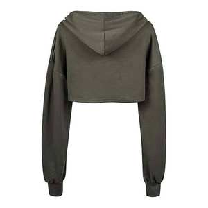 Women's Cropped Hoodies Top Fashionable Anti-Shrink Breathable Feature for Casual Wear Pullover Women's Clothing Crop Top Hoodie - Product Image 2