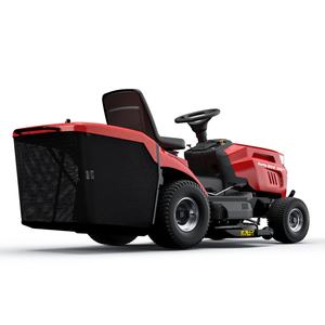 Tondeuse autoportée à essence 4 temps Red Riding pour jardin, tracteur de jardin avec bac de ramassage en maille pour grands terrains et aménagement paysager - Product Image 1
