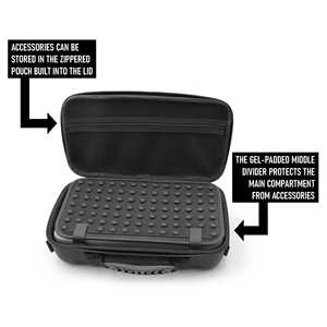 Estuche Metálico Desmontable para Máquinas de Cortar Cabello, Estuches para Herramientas de Barberos y Estilistas con Accesorios para Máquinas de Cortar Cabello - Product Image 1