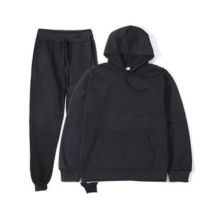 Unisex Cotton Fleece Two Piece Set Regular Fit Sweatpants and Hoodie Unisex Winter Jogging Sports Sweat Suit for Men - Product Image 6