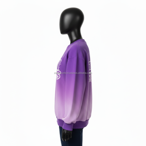 Sudadera de Felpa para Mujer, 320 GSM, Tela de Algodón Suave, Color Desvanecido, Logotipo Personalizado Impreso, Estilo Relajado, Transpirable - Product Image 3