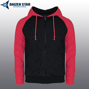 Men's Zipper Hoodies Solid Color 100% Cotton Fleece Regular Fit Winter Casual Front OEM Service 500 Grams Streetwear - Product Image 4