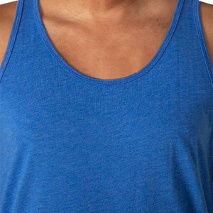 Chalecos Deportivos Personalizados al por Mayor, Mezcla de 50% Poliéster, 25% Algodón, 25% Rayón, Secado Rápido, Transpirables, para Correr y Hacer Ejercicio, Camisetas sin Mangas para Hombre - Product Image 3