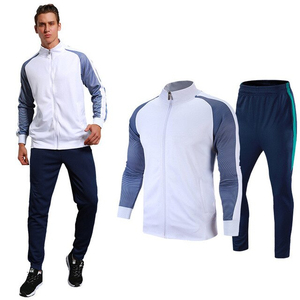 Ensemble de sport pour hommes de haute qualité Fans veste à glissière vêtements d'entraînement jeux maillots Kit de football hauts et pantalons vêtements décontractés survêtement - Product Image 1