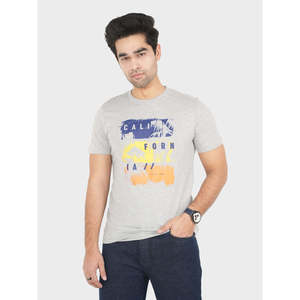 EINYA Graphic Slim Fit 100% Cotton T-Shirt 250-300 Gsm Jersey Heavy Weight Compressed Screen <b>Print</b> & Silk Screen Printing - Product Image 3