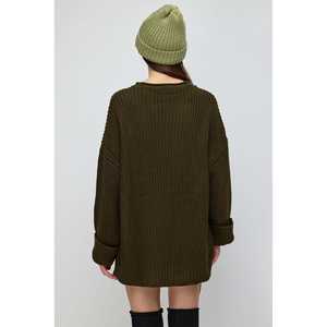 เสื้อสเวตเตอร์ถักทรงหลวมแบบลำลอง - Product Image 5