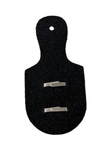 Porte-badge en cuir PU avec logo personnalisé et insert en métal - Product Image 5