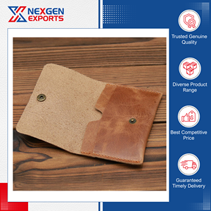 El Mejor Exportador de la India Vende Tarjeteros de Cuero Genuino para Hombre de Estilo Vintage y Calidad Superior con Cierre de Hebilla, el Mejor del Mercado - Product Image 6