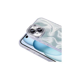 Funda ASMA Esila Luxury Pink para iPhone 15 con Protección de Airbag y Detalles de Piedras Brillantes, Compatible con Modelos 14 Plus y SE, Funda de Silicona - Product Image 5