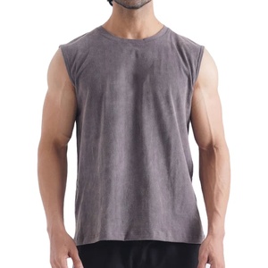Camiseta Deportiva de Gimnasio de Alta Calidad, Elástica en Cuatro Direcciones, Material de Nailon y Elastano, Secado Rápido, Diseño Holgado, Sin Mangas - Product Image 4