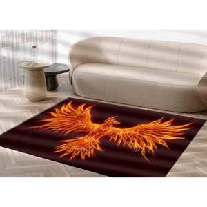 Tapis imprimé oiseau phénix - Tapis épais moderne pour bureau ou cadeau, tapis doux non tissé - Product Image 2