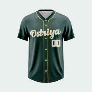 Camiseta de Béisbol y Sóftbol con Botones para Deportes Unisex, Camiseta de Béisbol a Precio Económico con Logotipo Personalizado - Product Image 2