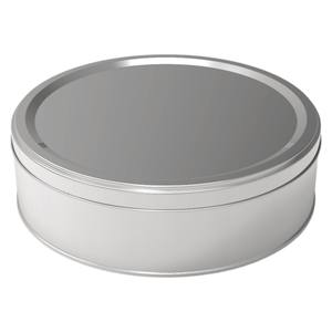 Caja de hojalata redonda Halva Contenedor de metal ⌀ 215 x H64 mm 2 LT Tapa deslizante - Product Image 1