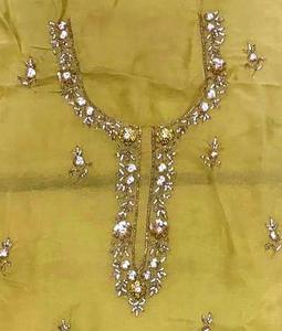 Designer moderne non cousu brodé à la main belle tenue de fête costumes indien mode avant style traditionnel - Product Image 3