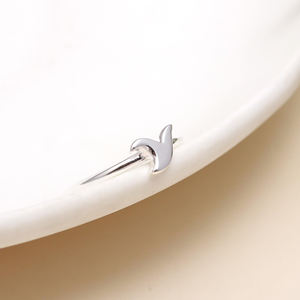 แหวนรูปคลื่นสำหรับมหาสมุทรงานหมั้นดีไซน์ใหม่แหวน925สเตอร์ลิงมินิมอลลิสต์ประดับชายหาดครบรอบงานหมั้นเครื่องประดับสำหรับงานแต่งงานของผู้หญิง - Product Image 3