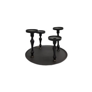 Martelé Design Métal Bougie Pilier Titulaire Argent Fini Pour La Maison De Mariage De Noël De Table Éclairage Décor À La Main En Vrac - Product Image 6