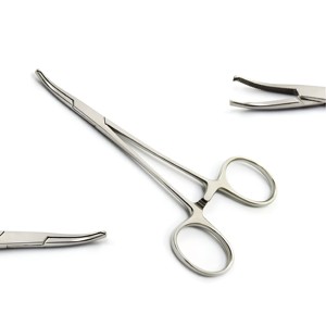 Premium 12.5cm Curved Stainless Steel Kocher Forceps Precision Surgical Procedures Durable Reusable Instrument Optimal Grip - Product Image 3