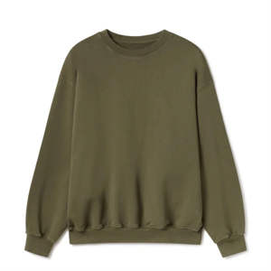 Sudaderas con capucha 2025 diseño de alta calidad 100% algodón hombres sudaderas altamente transpirables personalizadas cuello redondo sudaderas de lana servicio OEM - Product Image 1