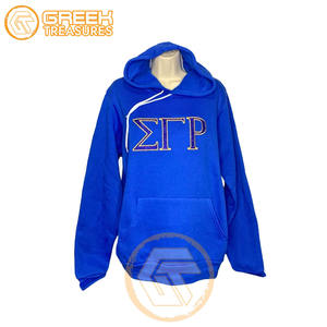 Sweat à capuche en molleton de coton Sigma Gamma Rho personnalisé de haute qualité Sweat-shirt de sororité brodé pour femmes Vêtements grecs - Product Image 5