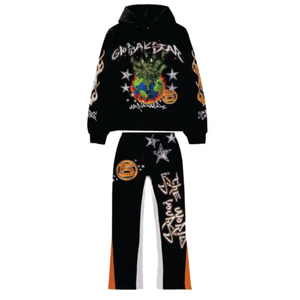 ชุดวอร์มมีฮู้ดใส่ได้ทั้งชายและหญิงผ้าฟลีซผ้าฝ้ายหนาพิมพ์ลายไซส์พิเศษสำหรับฤดูหนาว - Product Image 2