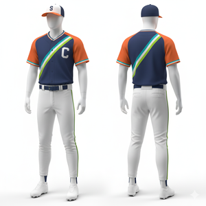 Ensemble d'uniformes de baseball 2026 en gros, tissu en maille léger, séchage rapide, numéro d'équipe personnalisé, nom du joueur, nouveau style - Product Image 6