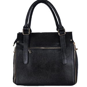 Bolso de mano de cuero PU marrón de estilo Vintage de alta calidad para mujer, cierre de cremallera duradero con asas dobles personalizadas, bolsas de almacenamiento - Product Image 6