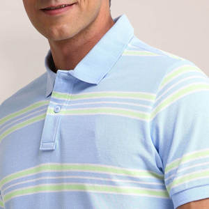 Longitud regular Impreso para Polos Verano Casual Ropa de punto con patrón sólido Hombres Polos - Product Image 3
