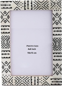 Cadre photo en résine 3D Art moderne élégant peint à la main avec finition vintage - Product Image 2