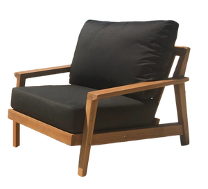 Fauteuil de salon individuel en teck moderne, élégant, confortable et durable, en rotin, pour l'extérieur, patio, piscine, parc - Product Image 6