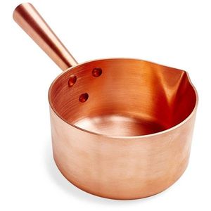 Casserole en cuivre robuste avec revêtement en étain pour les tâches de cuisson délicates, les sauces, les réductions et les résultats culinaires professionnels - Product Image 1