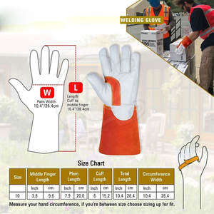 ถุงมือเชื่อม TIG น้ำหนักเบาสำหรับเชื่อม TIG - Product Image 6