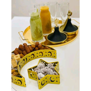 มาใหม่ล่าสุดคลาสสิก Ramadan ถาด Iftar จานมุสลิมอุปกรณ์เฉลิมฉลอง Ramadan Eid ตกแต่งถาดในราคาขายส่ง - Product Image 6