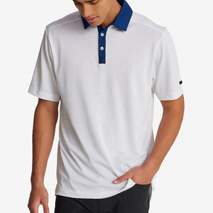 Camiseta personalizada de piqué de poliéster 100% para Golf para Polo para hombre, MOQ bajo, gran oferta, secado rápido, transpirable, respetuoso con el medio ambiente, diseño frontal - Product Image 5