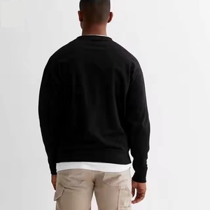 Sweat de luxe à col montant de haute qualité Sweat-shirt en coton biologique lourd Sweat-shirt à col rond surdimensionné vierge avec logo personnalisé - Product Image 4