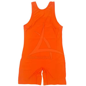Custom Made OEM High Quality Breathable Eco-Friendly Quick Dry Men's Wrestling <b>Singlets</b> for Gym Training & <b>Weightlifting</b> - Product Image 2