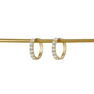 Pendientes de tuerca clásicos hechos a mano, joyería sólida 925 para mujer, Plata de Ley 925, Topacio blanco, piedras preciosas, estilo bohemio, regalo para hermana - Product Image 1