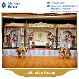 Diseño moderno hermoso y lujoso indio tradicional Jodha Akbar Mandap suministros de decoración de boda por fabricante - Product Image 3