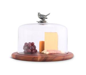 Dôme à fromage rond en bois Design fait à la main parfait pour la vaisselle, la cuisine et le service au beurre à l'hôtel ou à la maison - Product Image 1