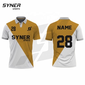 Camiseta de Manga Corta Personalizada para Hombre, Jersey de Poliéster/Algodón, Sólida, Absorbente de Humedad, Anti-Pilling, Corte Ajustado, Cierre con Botones - Product Image 5