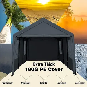 NOWENSOL Carport Auvent 12x20ft Heavy Duty avec parois latérales et portes amovibles Abri de garage portable pour bateau et fête - Product Image 2