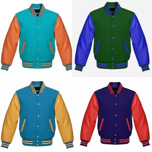 Veste Letterman personnalisée/Vestes Letterman en laine pour hommes Veste universitaire avec manches en cuir à prix de gros - Product Image 6