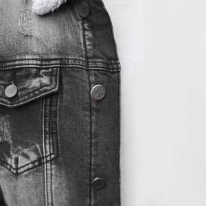 แจ็กเก็ตยีนส์ซับในสำหรับผู้ชายแจ็กเก็ตฤดูหนาวผ้าเดนิมสไตล์สตรีทชั้นสูงสินค้ามาใหม่ - Product Image 5