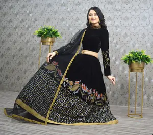 Bollywood Lehenga Partywear Lehenga Choli Para Mujeres Indio Lehenga Choli
