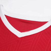 Ensemble d'uniformes de football rouges personnalisés pour hommes, respirant, anti-UV, séchage rapide, 100% polyester, maillot de football, tenue de sport d'équipe, Sialkot