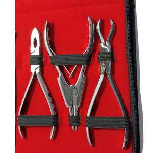 Professional 16-Piece Manual Body Piercing <b>Veterinary</b> <b>Surgical</b> <b>Instruments</b> Kit Premium German Stainless Steel Leather Case MOL - Product Image 1