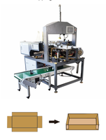 Machine à coller les coins semi-automatique pour boîtes rigides, équipement de collage de coins de boîtes cadeaux de bureau
