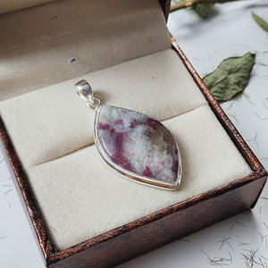 Pendentif personnalisé en tourmaline rose – Collier artisanal en argent sterling 925, bijoux DIY, vente en gros - Product Image 6