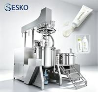 Machine de mélange et d'émulsification sous vide industrielle ESKO, machine de traitement d'huile conditionnante avec réservoir d'eau et d'huile