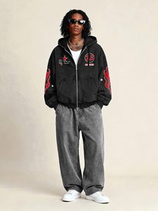 Sweat-shirt oversize inspiré du streetwear masculin, style décontracté et lourd, idéal pour un usage quotidien en ville. - Product Image 4