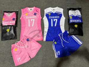 Conjunto de Ropa de Baloncesto Personalizada para Hombre con Logotipo, Jersey y Pantalones Cortos con Impresión por Sublimación Completa, Diseño Elegante, Embalaje Personalizado para Fanáticos del Deporte - Product Image 5